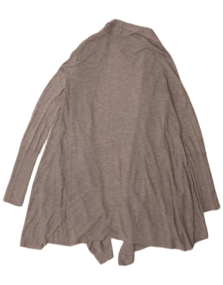 Maglione cardigan aperto da donna Marks & Spencer UK 12 Acrilico grigio medio