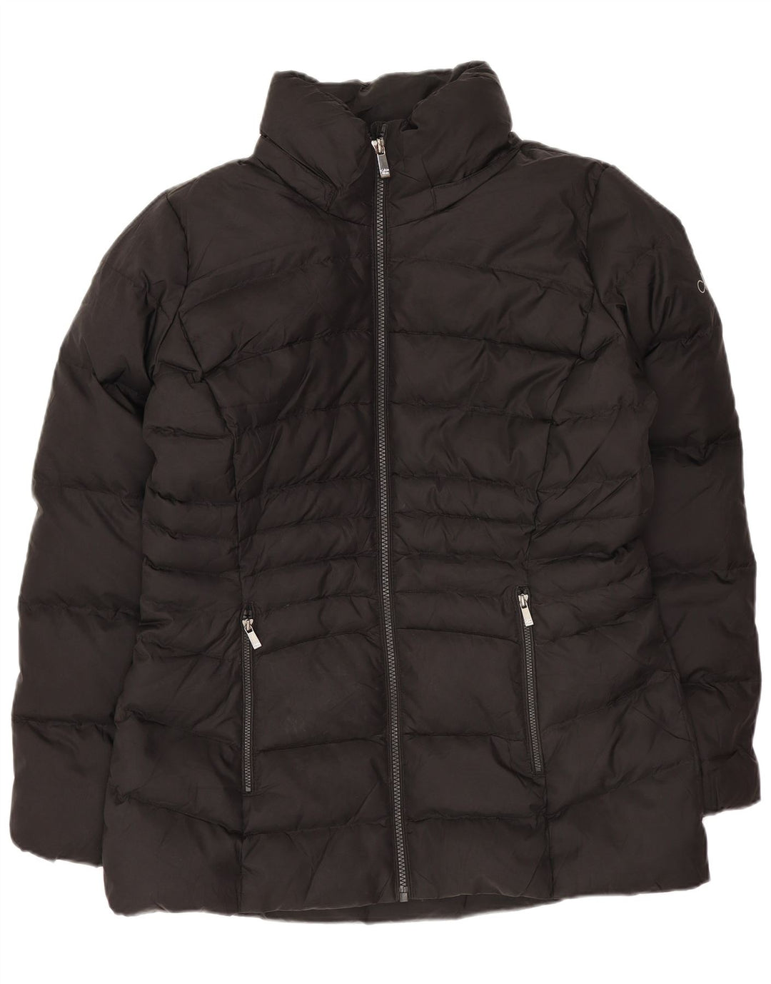 Giacca imbottita da donna Calvin Klein UK 10 Small Poliestere nero