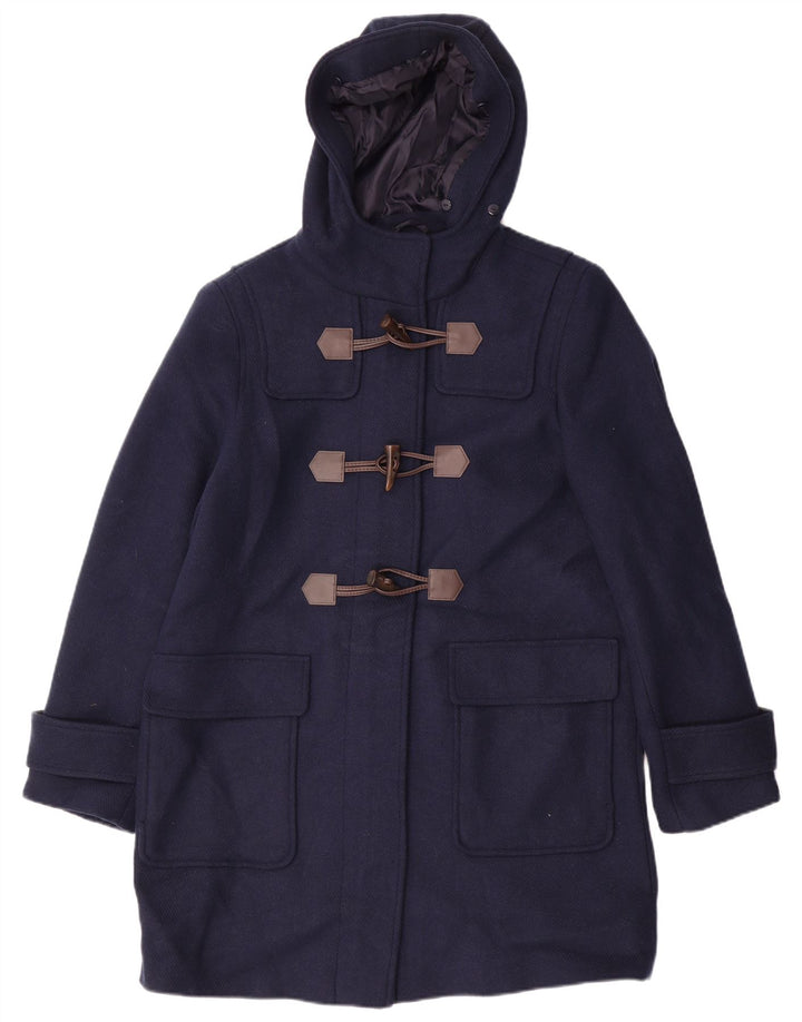 Montgomery con cappuccio da donna Marks & Spencer UK 12 medio in lana blu navy