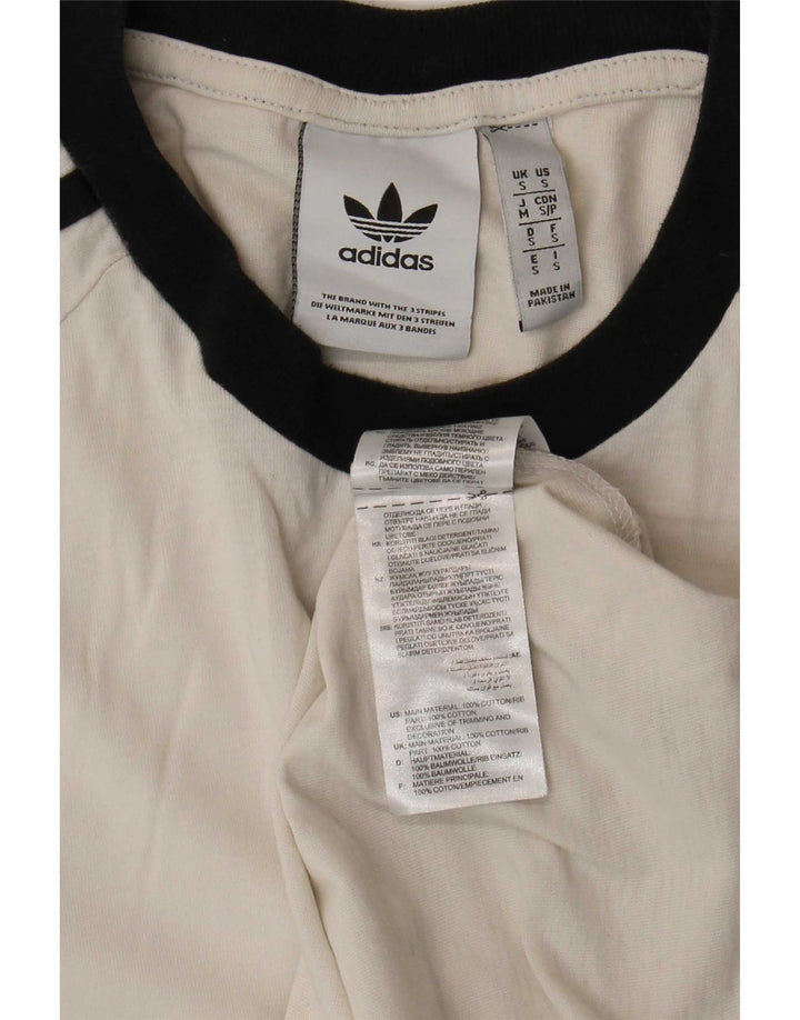 T-shirt da uomo Adidas Top Small in cotone bianco