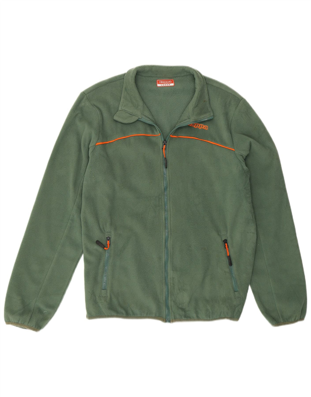 Giacca in pile da uomo Kappa UK 40 Large Verde Poliestere