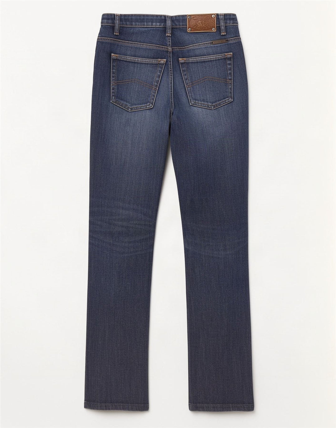 Jeans dritti effetto consumato da donna Marlboro Classics W28 L29 Blu Navy