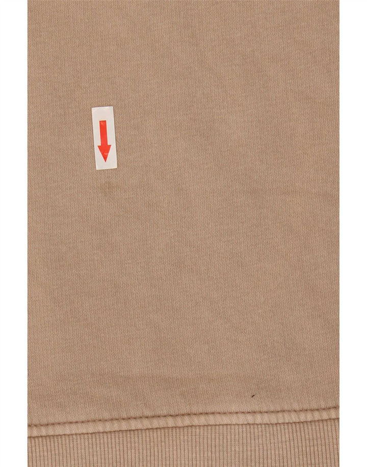 Felpa oversize da donna Zara UK 14 Cotone beige medio