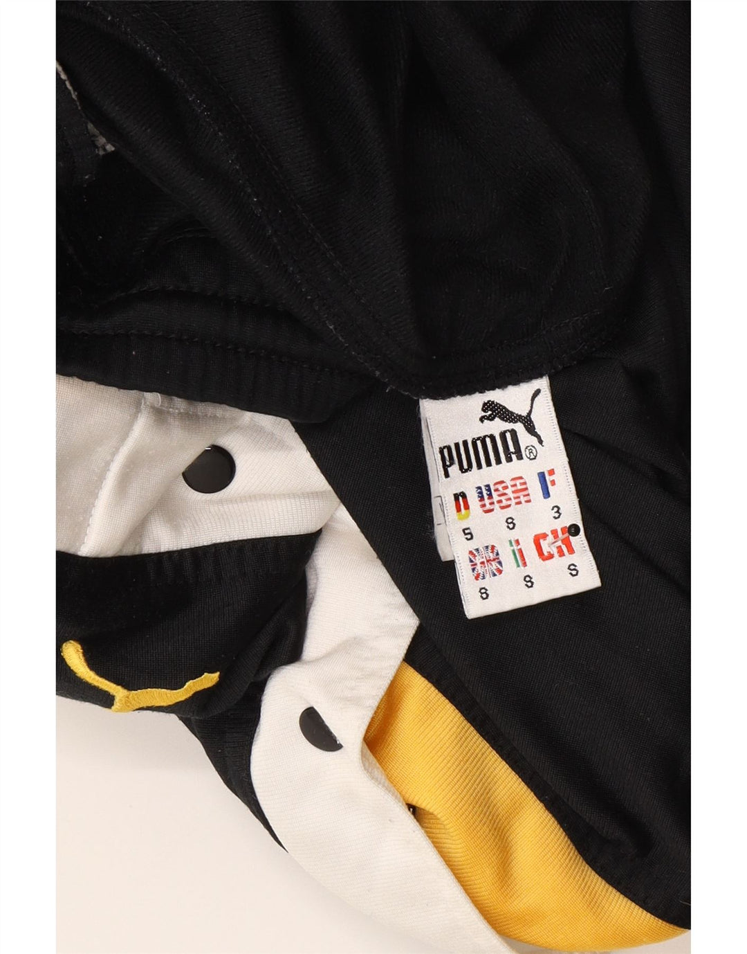 Pantaloni da tuta da uomo Puma Small in poliestere color block nero