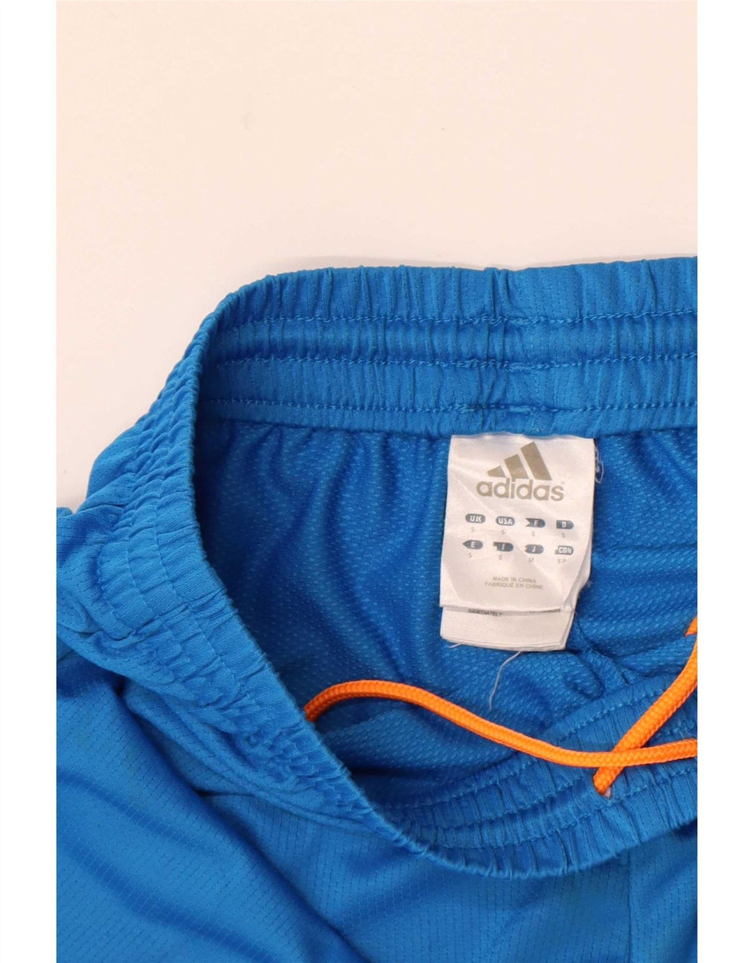 Pantaloncini sportivi grafici da uomo Adidas piccoli in poliestere blu