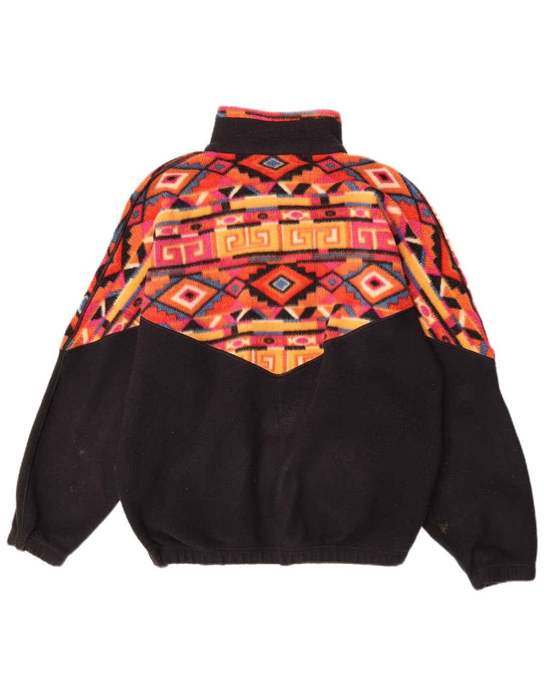 Maglione in pile da uomo Endurance con zip e collo grande multicolore a blocchi di colore