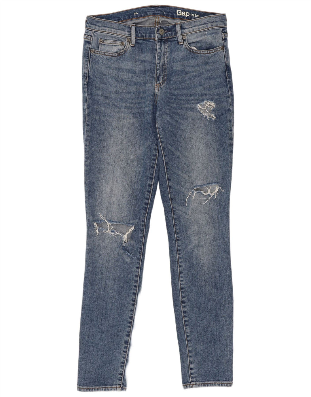 Jeans skinny invecchiati Gap da donna W28 L31 cotone blu