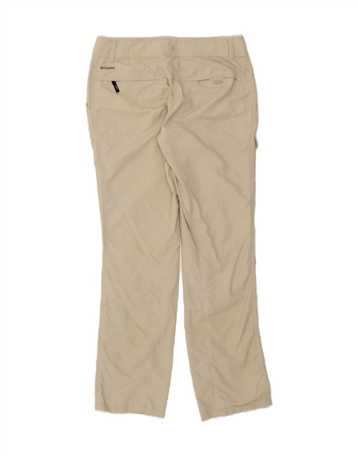 COLUMBIA Womens Straight Cargo Trousers US 6 Medium W30 L30 Beige Nylon Vintage Columbia and Second-Hand Columbia from Messina Hembry 