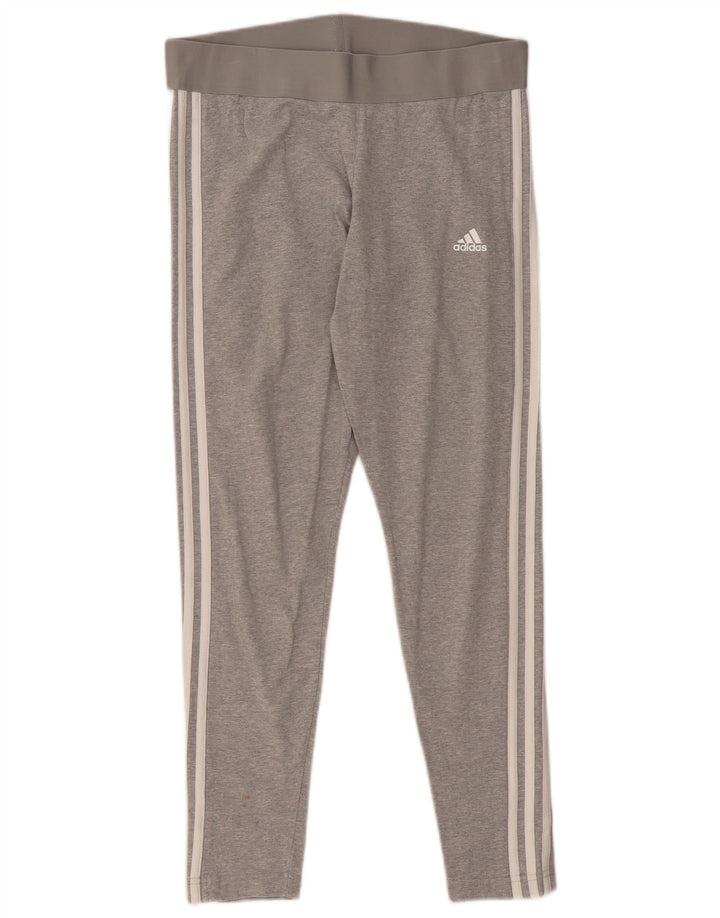 Leggings Adidas Donna UK 16/18 Grande Grigio