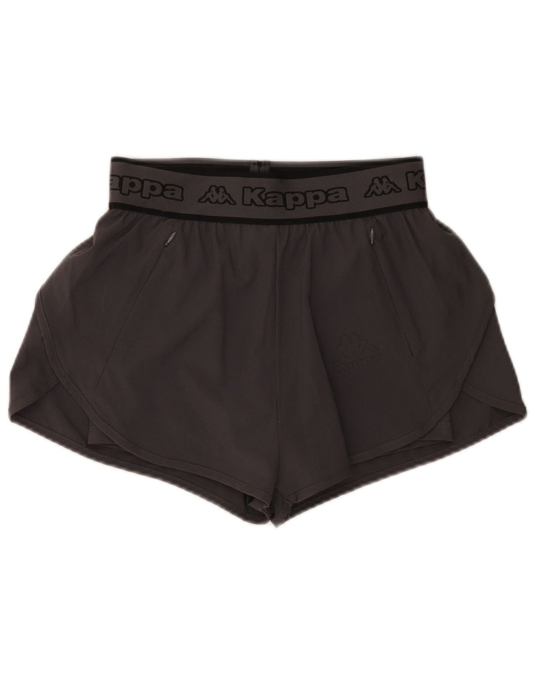 Pantaloncini sportivi grafici da donna Kappa UK 6 XS poliestere grigio