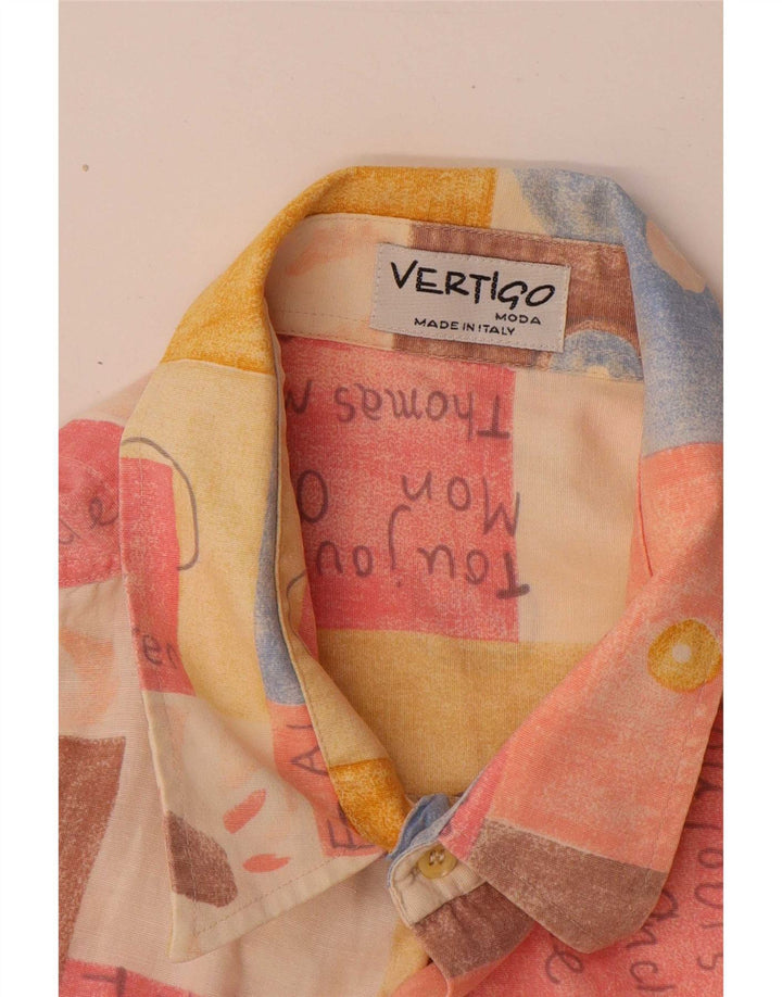 Camicia a maniche corte da uomo Vertigo 2XL Patchwork multicolore
