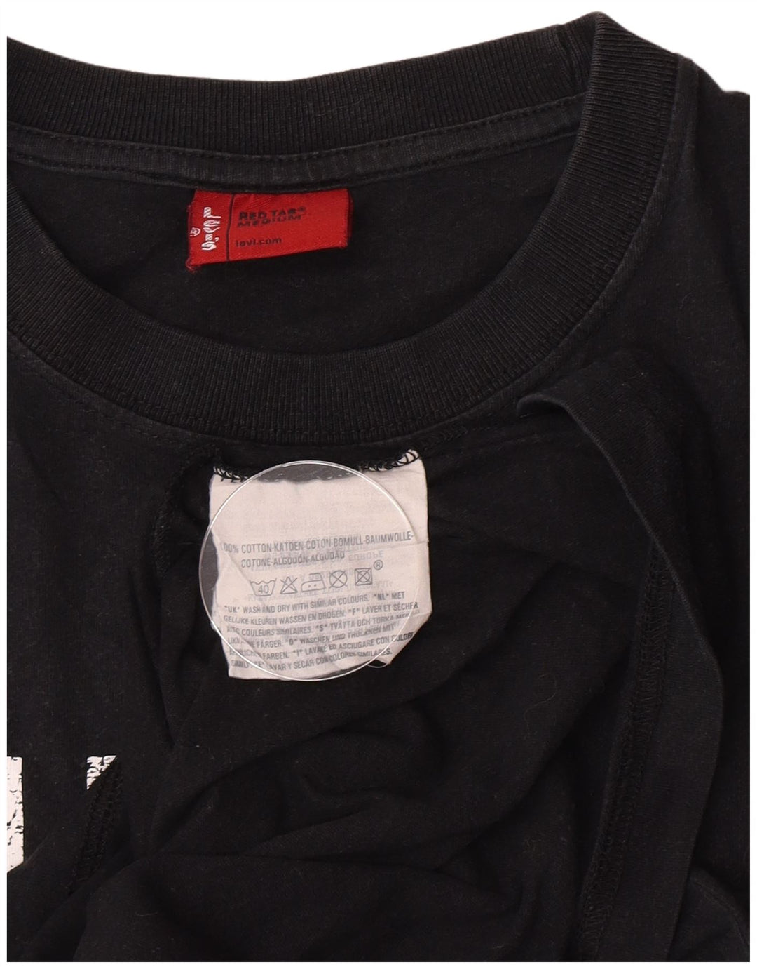 T-shirt grafica da uomo Levi's Top in cotone nero medio