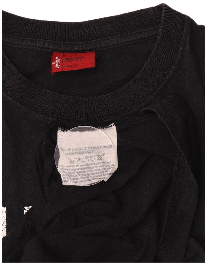 T-shirt grafica da uomo Levi's Top in cotone nero medio