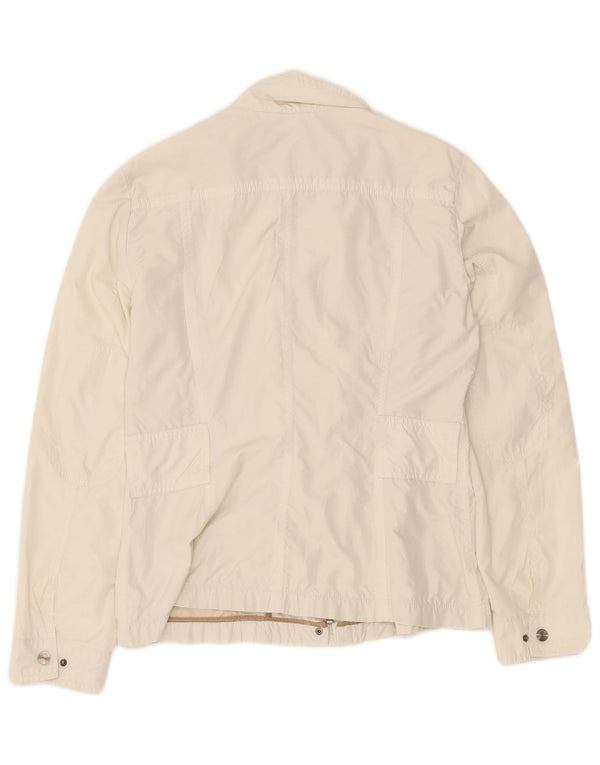 Giacca utility da donna Zara UK 14 Large in poliestere bianco sporco