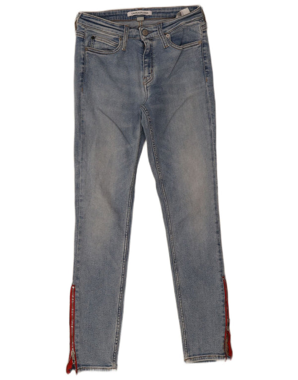 Jeans skinny da donna Calvin Klein W27 L28 cotone blu