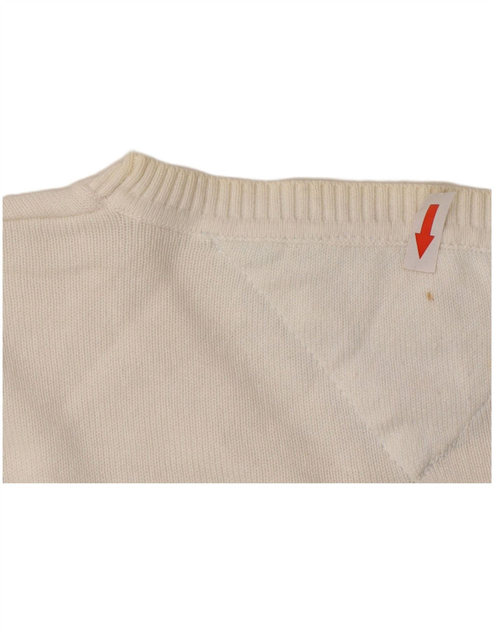 Maglione maglione girocollo da uomo Tommy Hilfiger cotone bianco medio