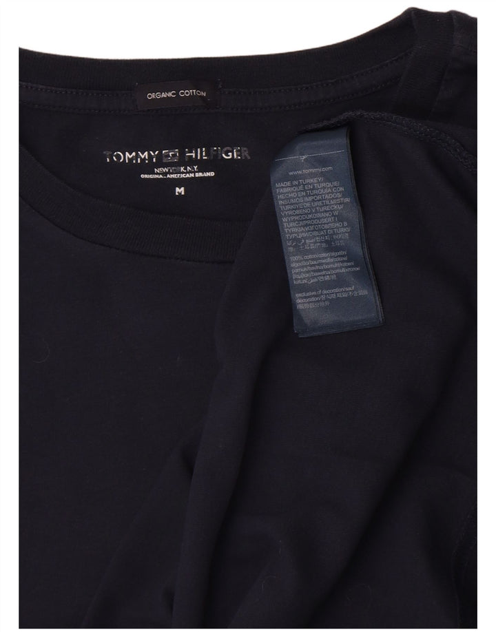 T-shirt da uomo Tommy Hilfiger Top in cotone blu navy medio
