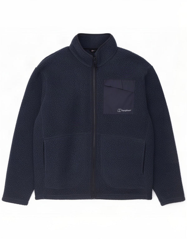 Berghaus Giacca in pile da uomo UK 42 XL Blu navy Poliestere