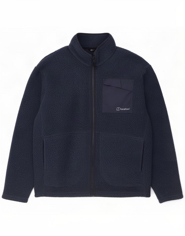 Berghaus Giacca in pile da uomo UK 42 XL Blu navy Poliestere