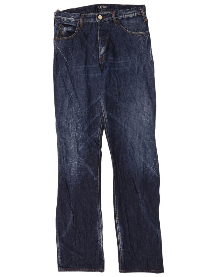 Jeans dritti da uomo Armani W32 L35 Blu Navy