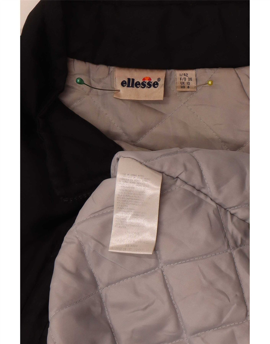 Giacca anorak oversize da donna Ellesse UK 10 Small Poliestere nero