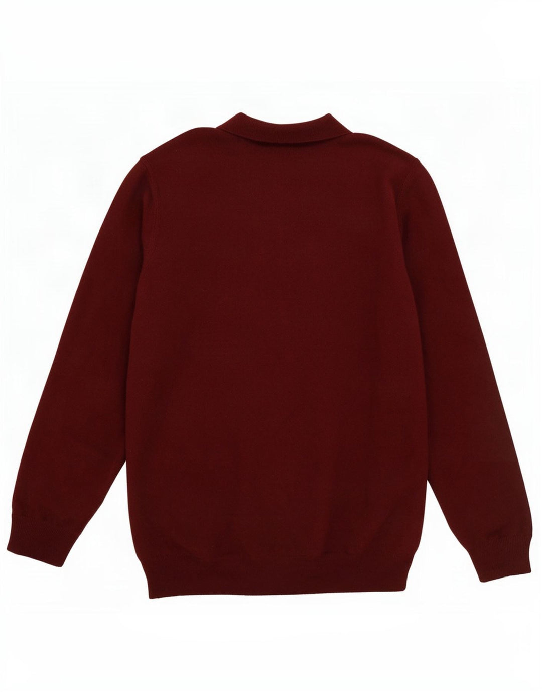 Massimo Dutti Maglione da uomo con collo alto Maglione grande in lana bordeaux