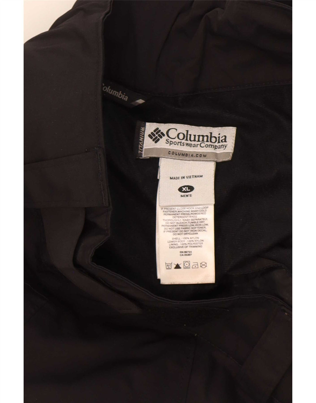 Pantaloni da sci Columbia Omni-Tech Cargo da uomo XL in nylon nero
