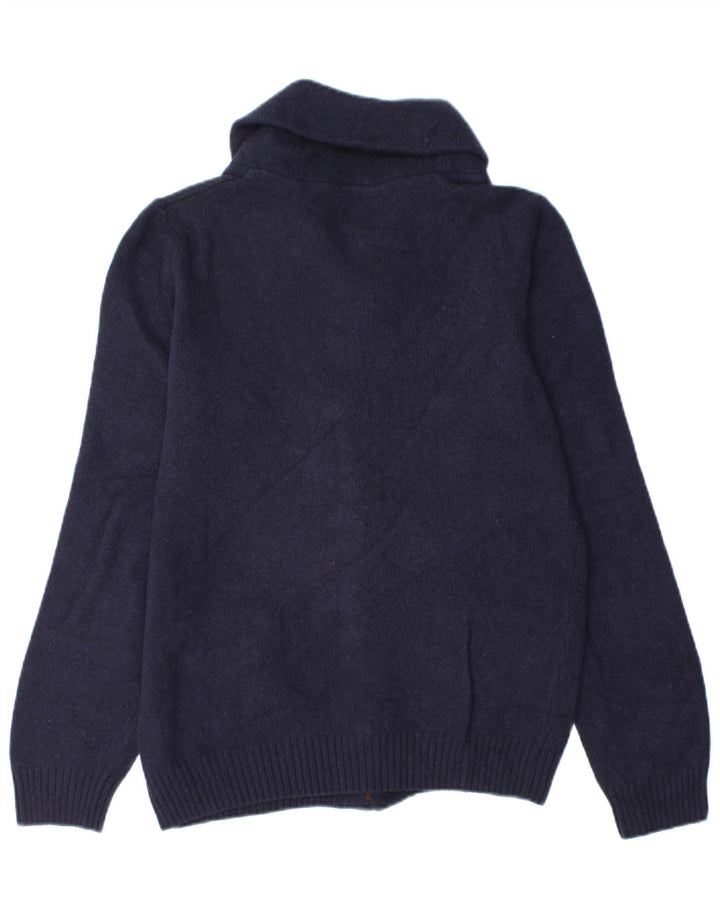 Maglione cardigan da uomo Brooksfield IT 48 Small Lana blu navy
