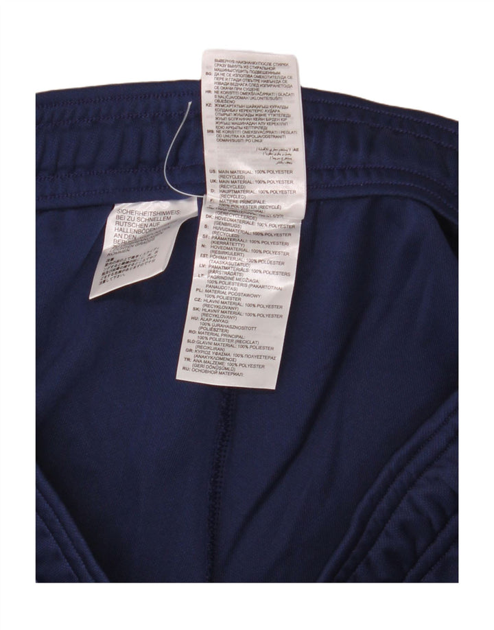 Pantaloni da tuta da uomo Adidas medi in poliestere blu navy