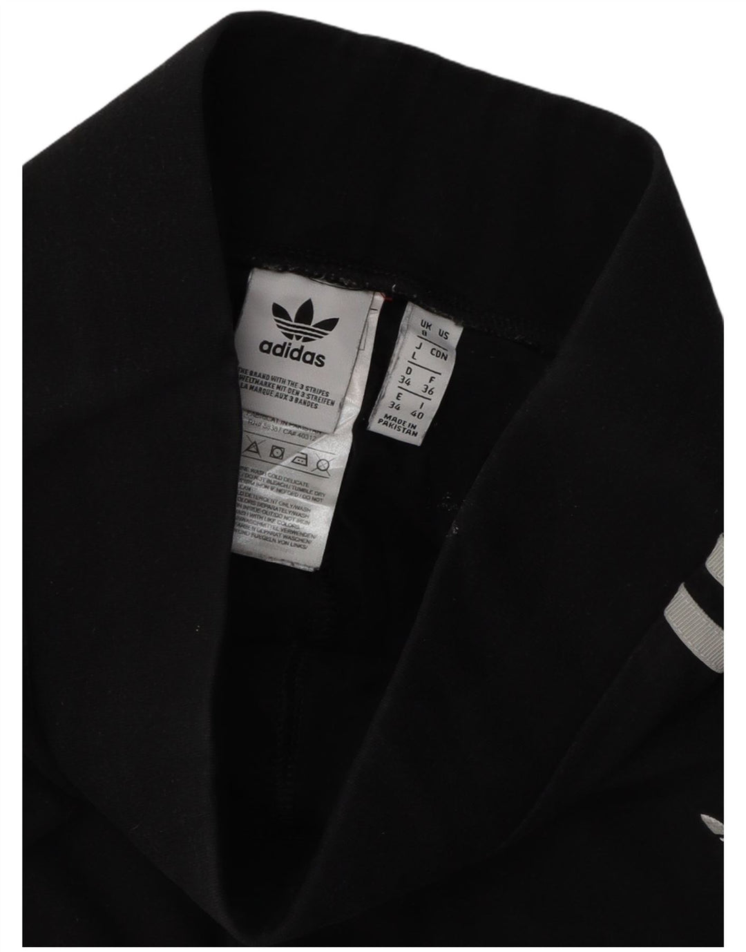 Leggings Adidas da donna UK 8 piccolo cotone nero