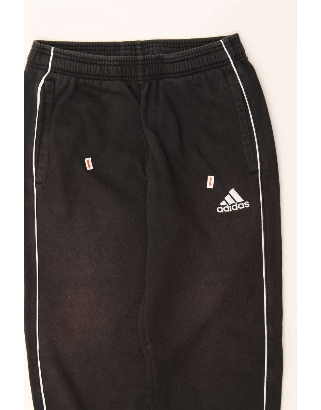 ADIDAS Mens Tracksuit Trousers Joggers Small  Black Cotton Vintage Adidas and Second-Hand Adidas from Messina Hembry 