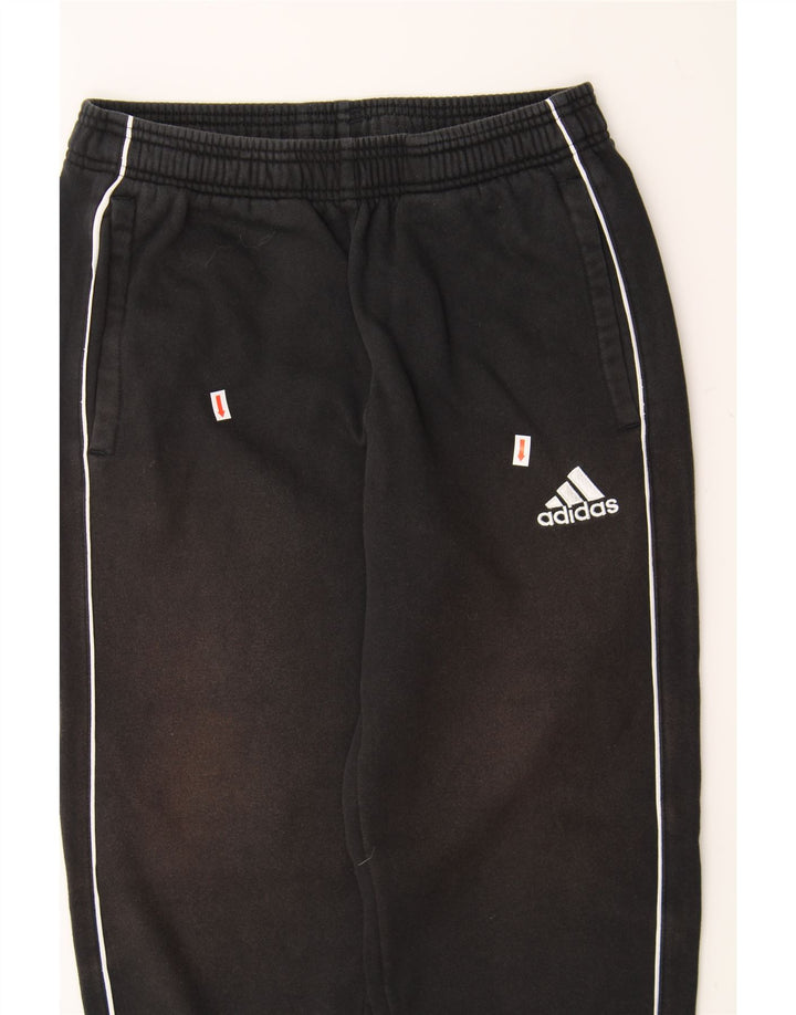 ADIDAS Mens Tracksuit Trousers Joggers Small  Black Cotton Vintage Adidas and Second-Hand Adidas from Messina Hembry 