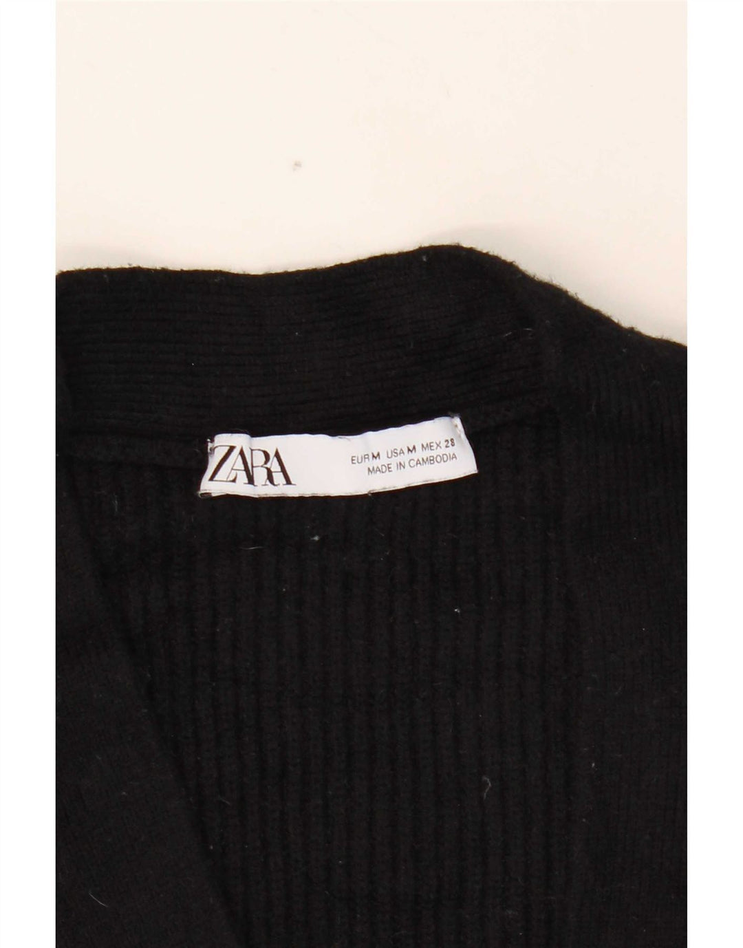 Maglione cardigan oversize da donna Zara UK 14 medio nero