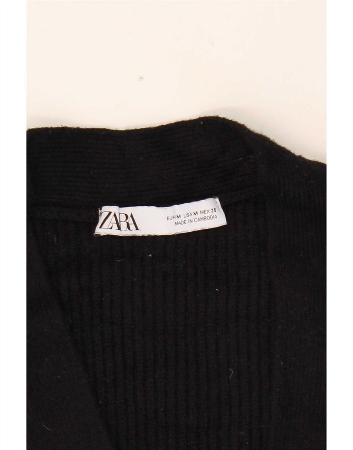 Maglione cardigan oversize da donna Zara UK 14 medio nero