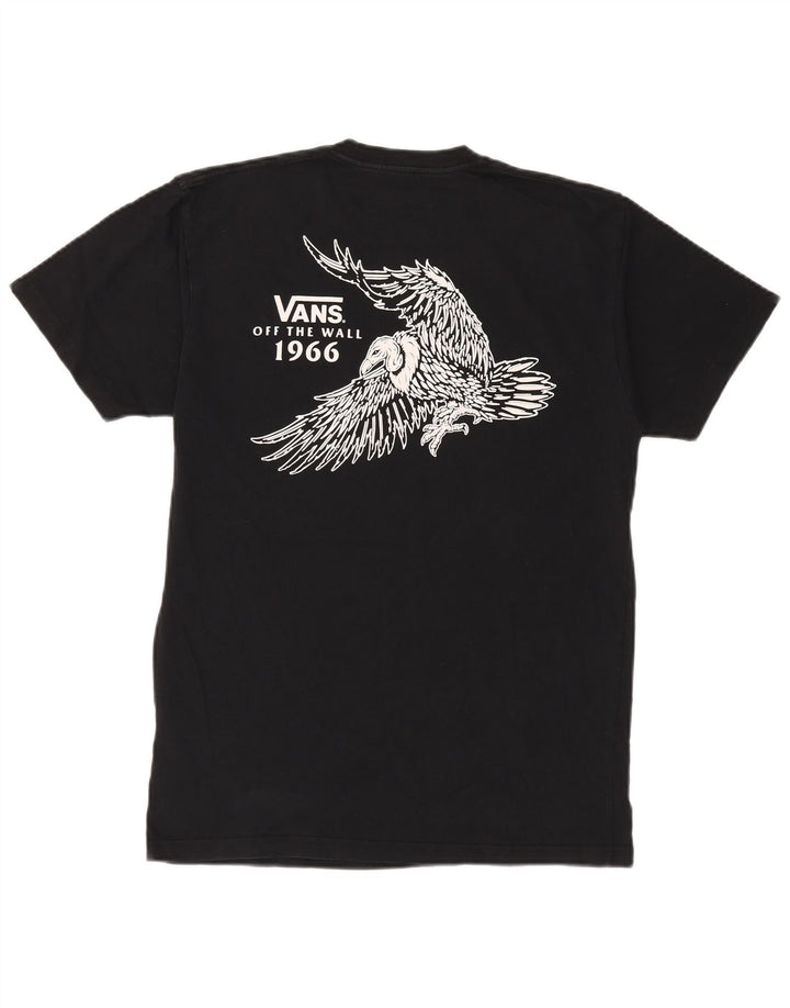 T-shirt grafica da uomo con vestibilità classica VANS, cotone medio nero