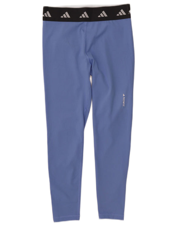 Leggings Adidas Aeroready Graphic da donna UK 12/14 Colorblock blu medio