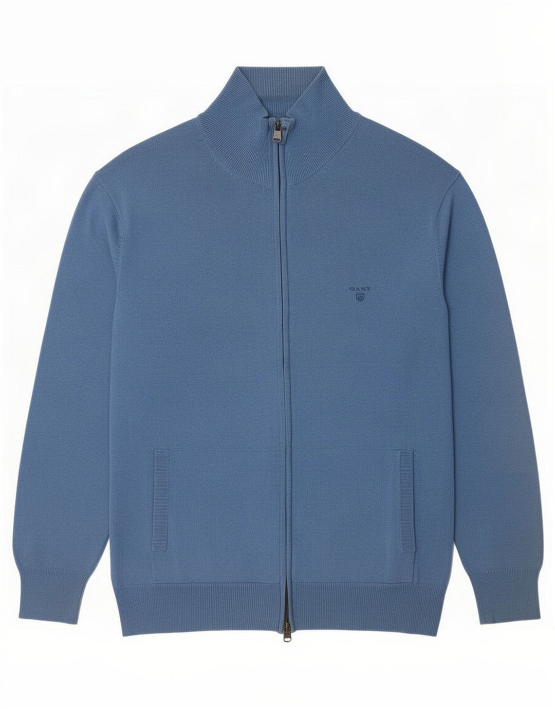 Maglione cardigan da uomo Gant XL in cotone blu