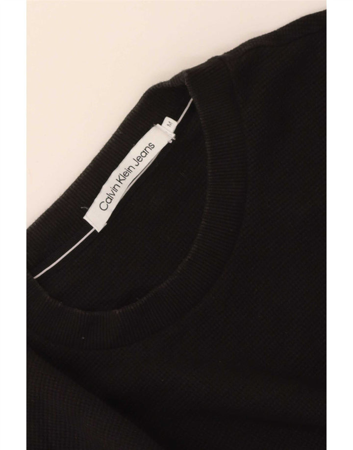 Calvin Klein Jeans Top da uomo a maniche lunghe medio nero