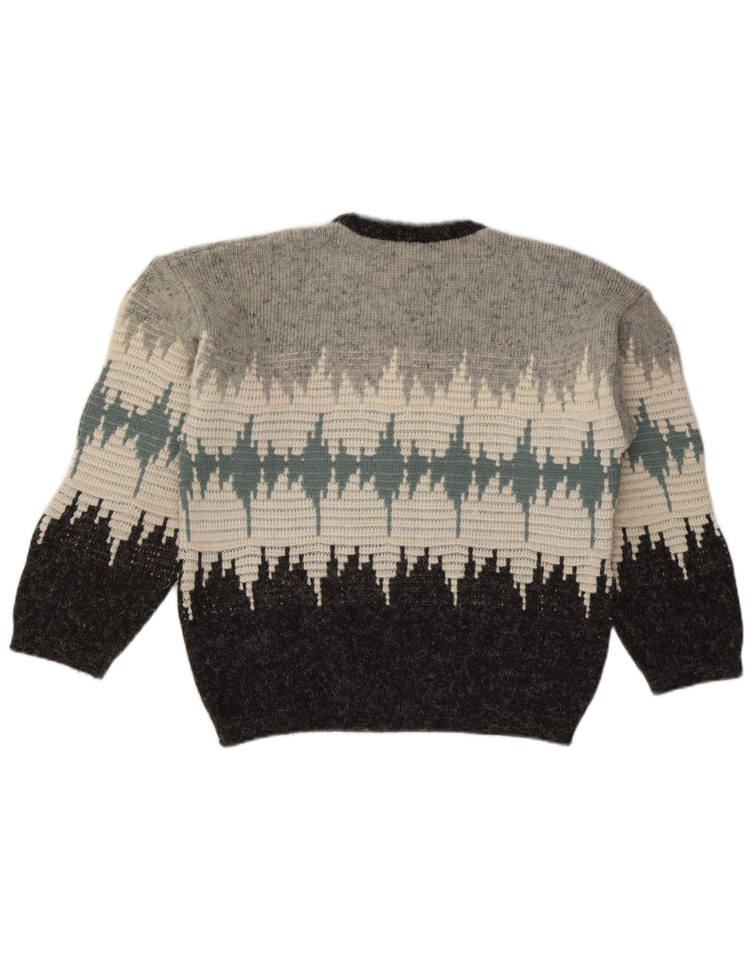 Maglione maglione girocollo da uomo Ciao, acrilico color block grigio medio
