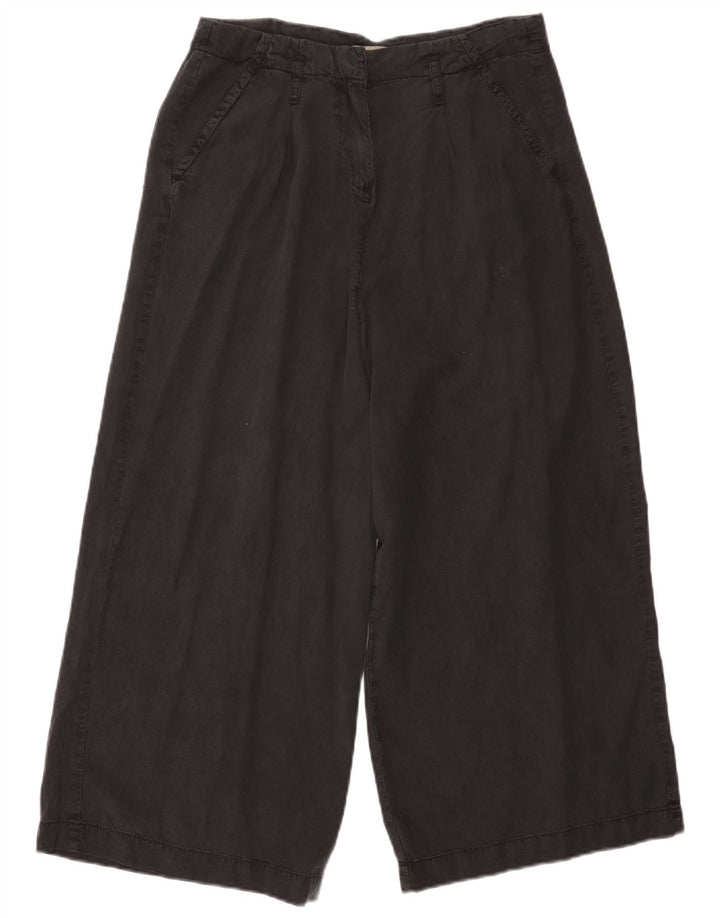 Pantaloni capri da donna a gamba larga Dack's IT 44 medio W30 L23 Tencel nero
