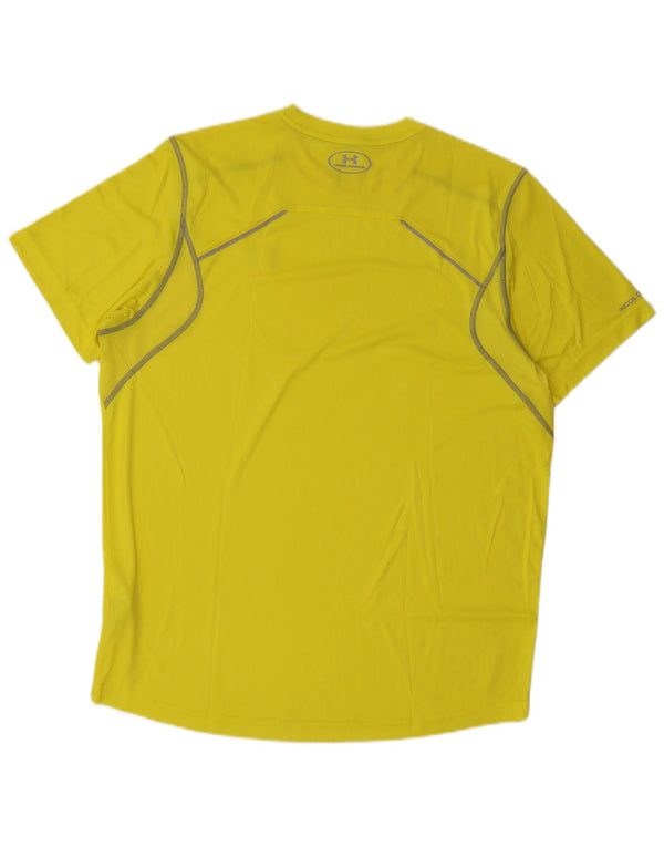 Maglietta Under Armour da uomo Heat Gear Top XL poliestere giallo