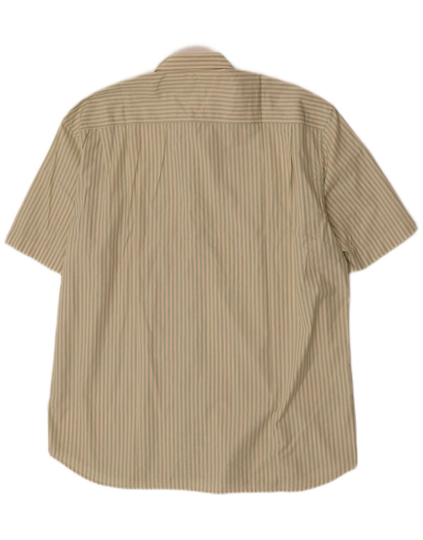 Camicia a maniche corte da uomo Cacharel taglia 41 16 grande cotone gessato grigio