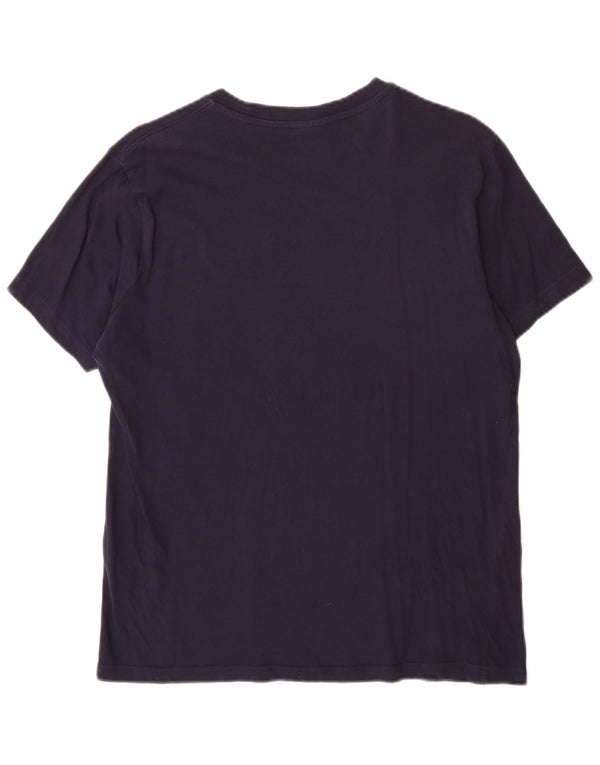 T-shirt grafica da uomo Champion Top medio blu navy