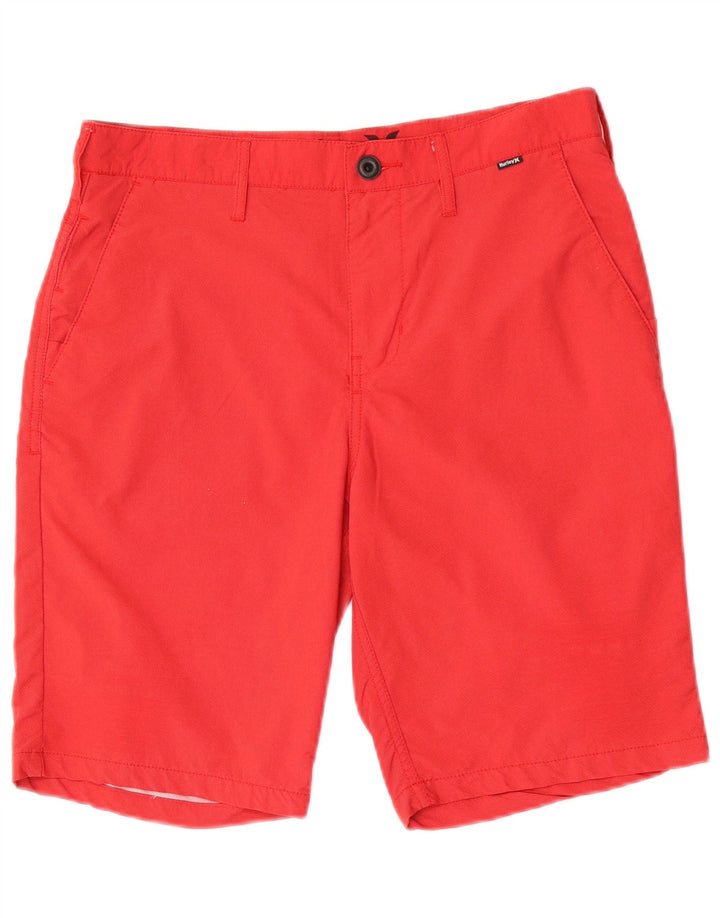 Pantaloncini chino Hurley Dri Fit da uomo W30 nylon rosso medio