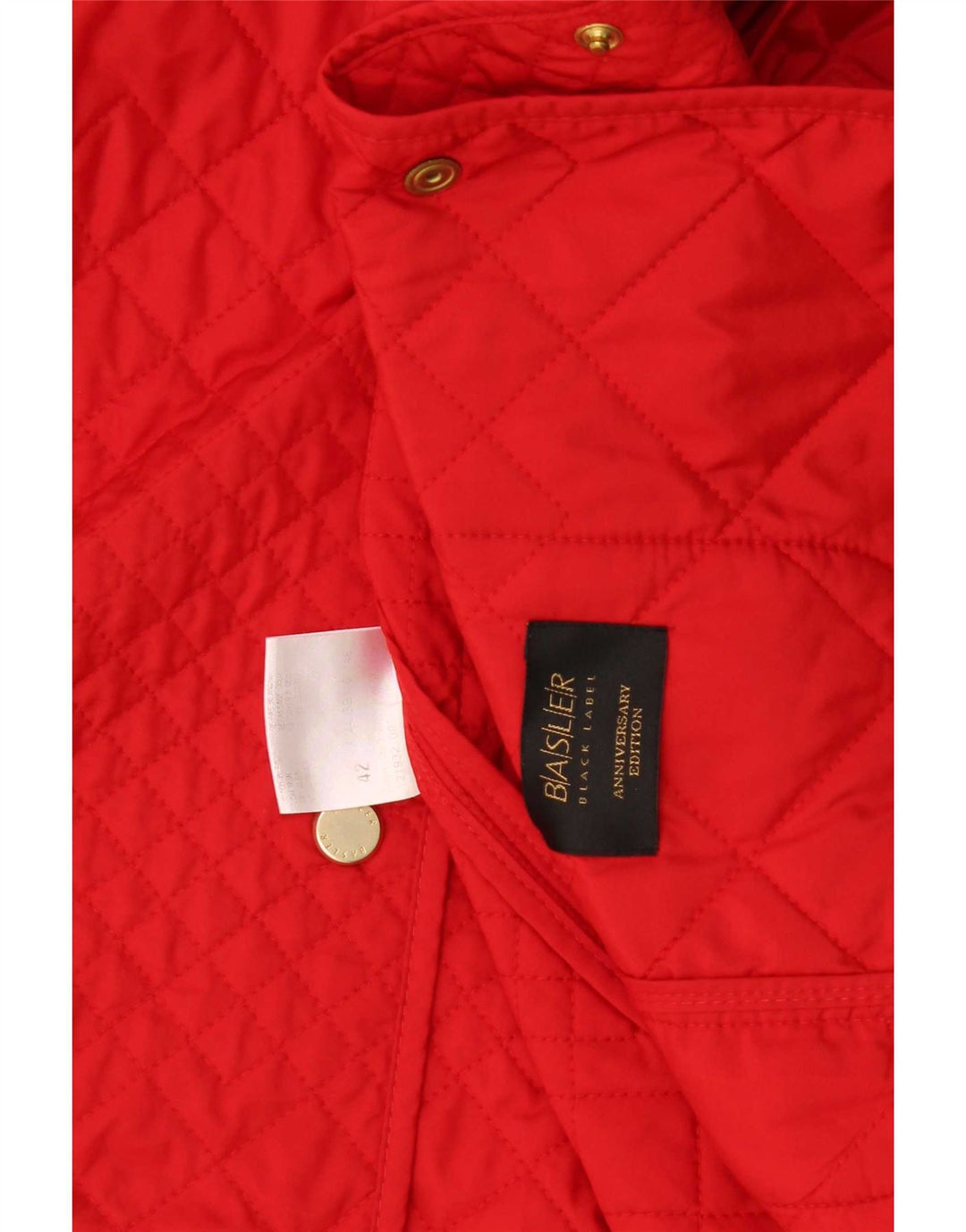 Gilet trapuntato da donna Basler IT 42 medio rosso