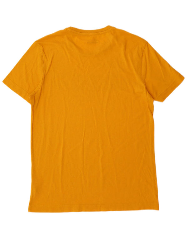 T-shirt grafica da uomo Lotto Top in cotone giallo medio