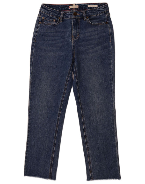 JOULES Jeans corti da donna UK 8 piccoli W26 L23 cotone blu