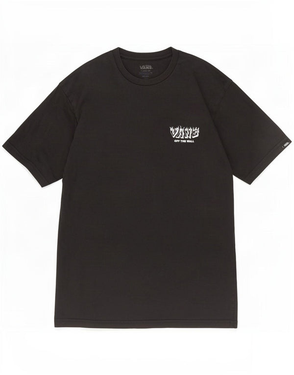 T-shirt grafica da uomo con vestibilità classica Vans, cotone medio nero