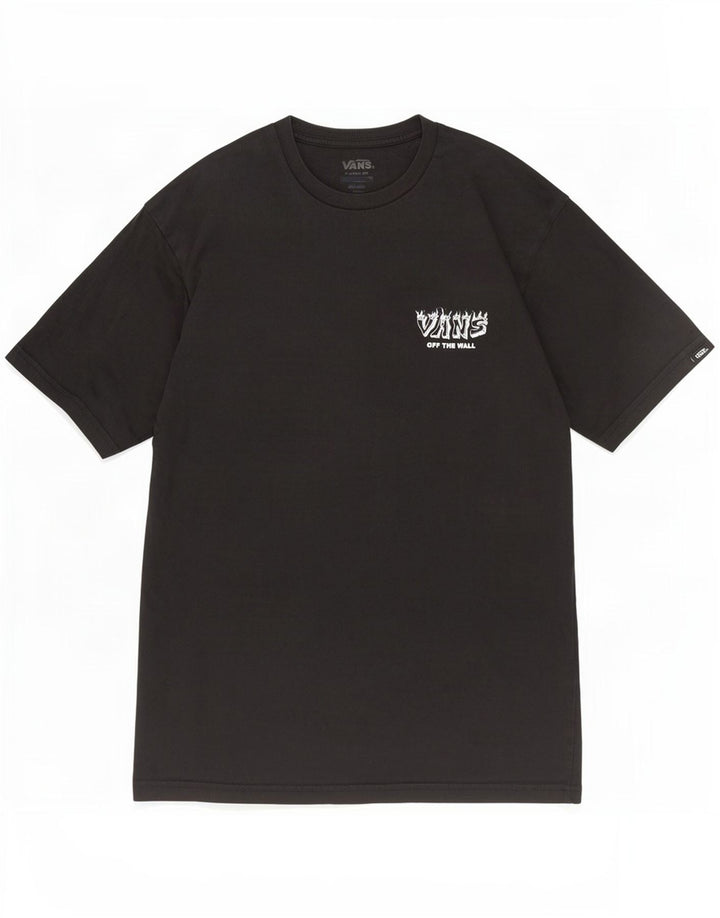 T-shirt grafica da uomo con vestibilità classica Vans, cotone medio nero