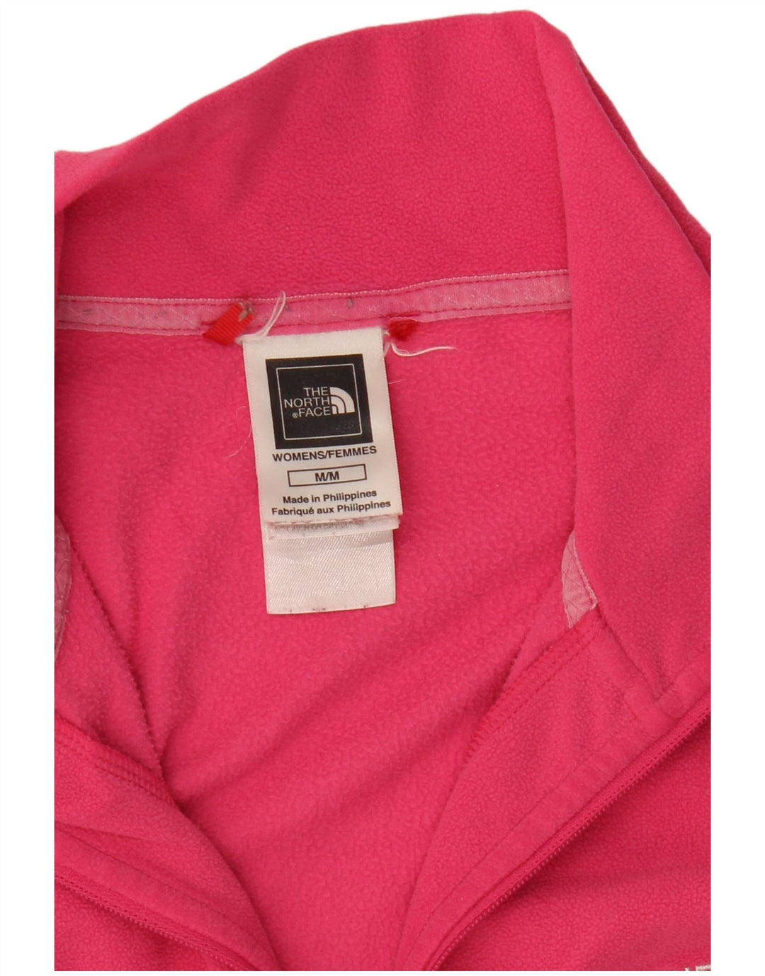 Maglione in pile da donna con collo e zip The North Face UK 12 Poliestere rosa medio